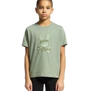 Psycho Bunny Olive Graphic Tee